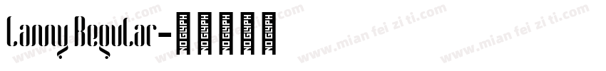 Lanny Regular字体转换